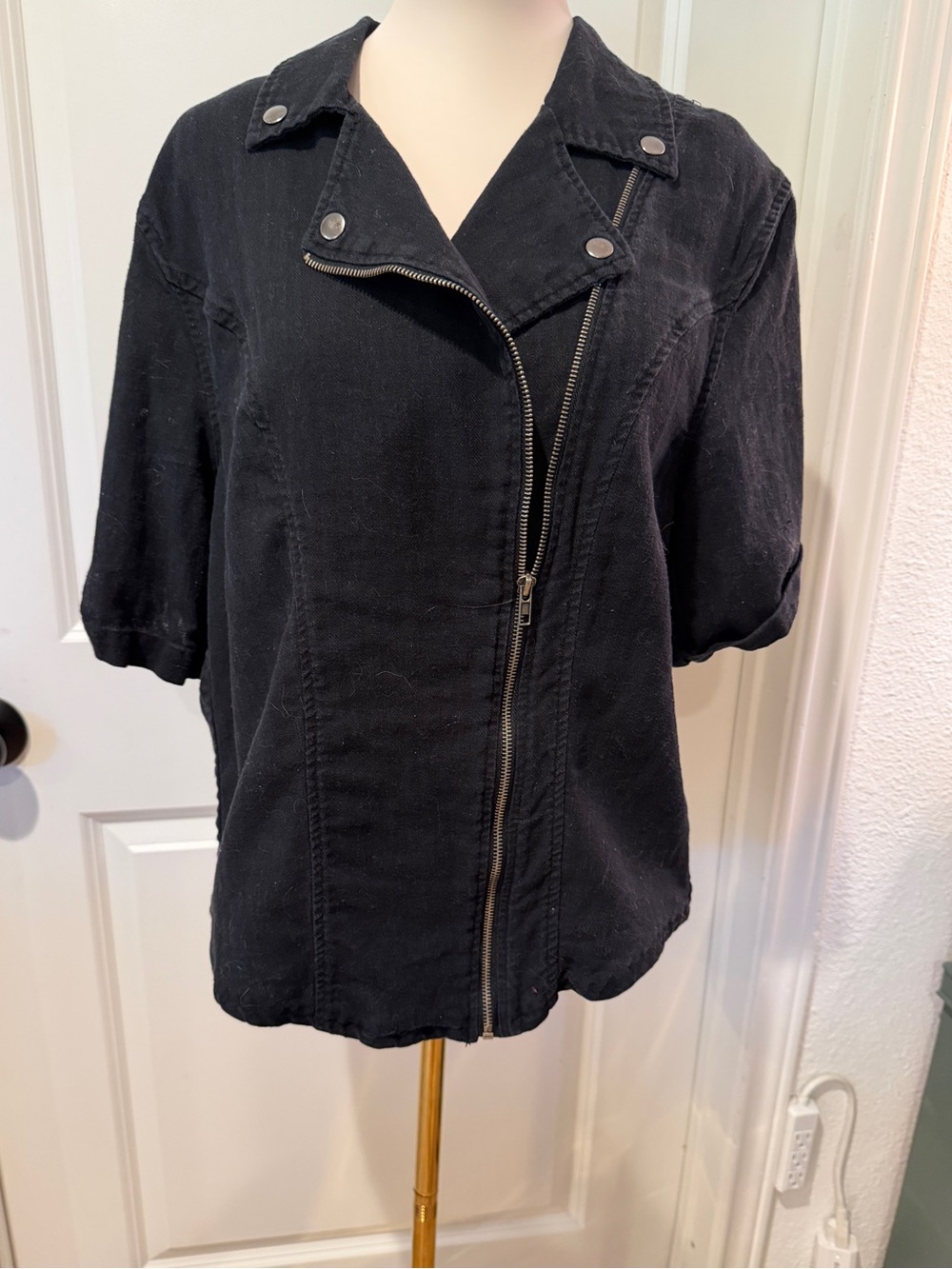 Black Zip-Front Women’s Jacket
